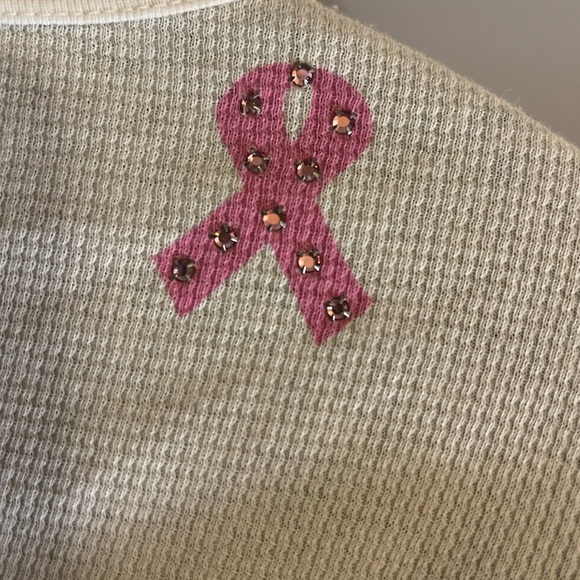 Y2K Rare Vintage Kitson Primp Breast Cancer Awareness (long sleeve) thermal - Picture 7 of 8